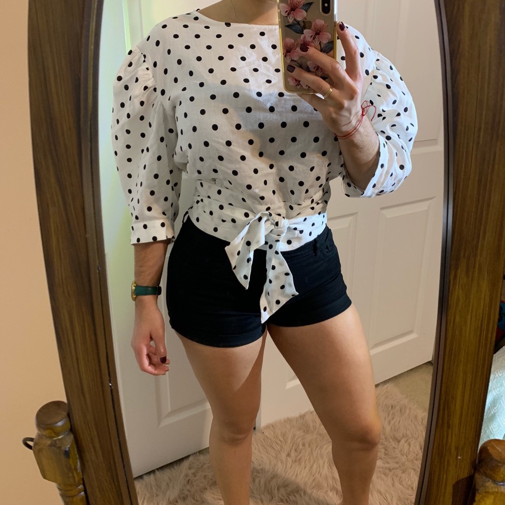 🆕 Zara Polka dot top